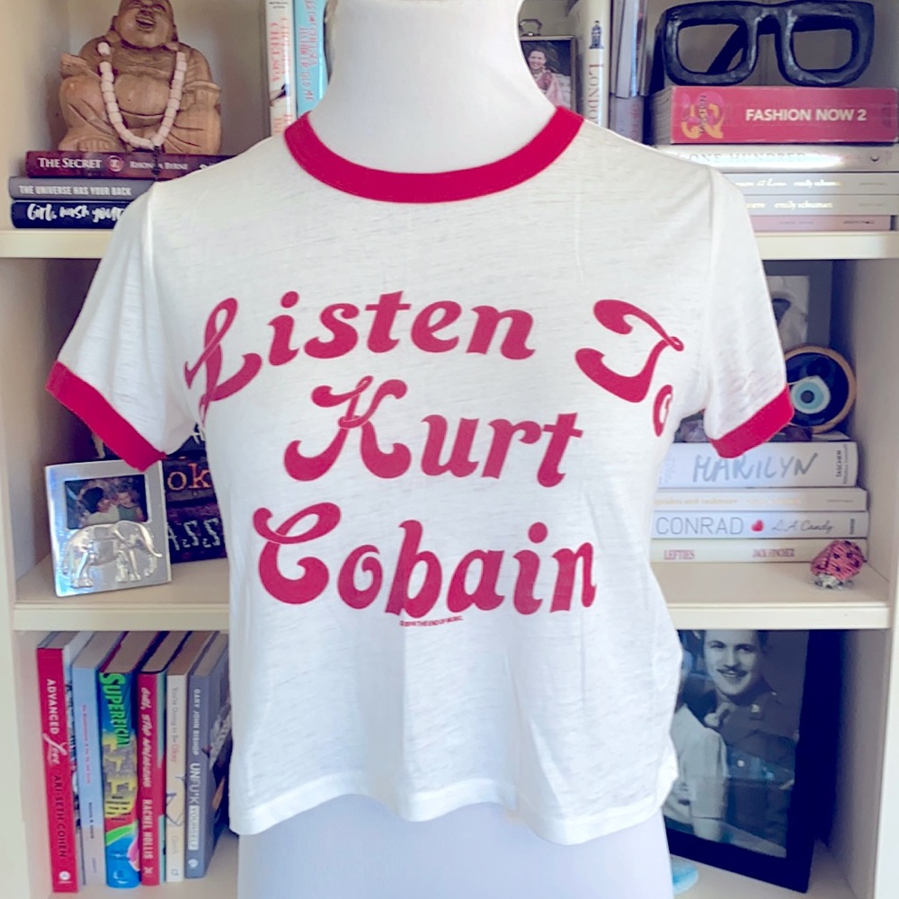 Nirvana Graphic Crop Top